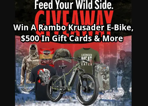Jack Link’s Feed Your Wild Side Sweepstakes - Win A Rambo Krusader E-Bike, $500 In Gift Cards & More