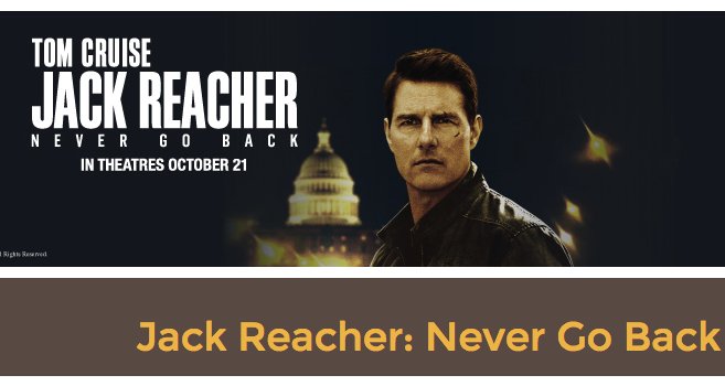 Jack Reacher: Never Go Back Fun Sweepstakes