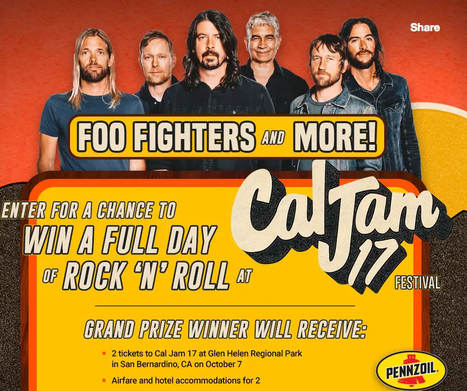 Jam 17 Festival Sweepstakes