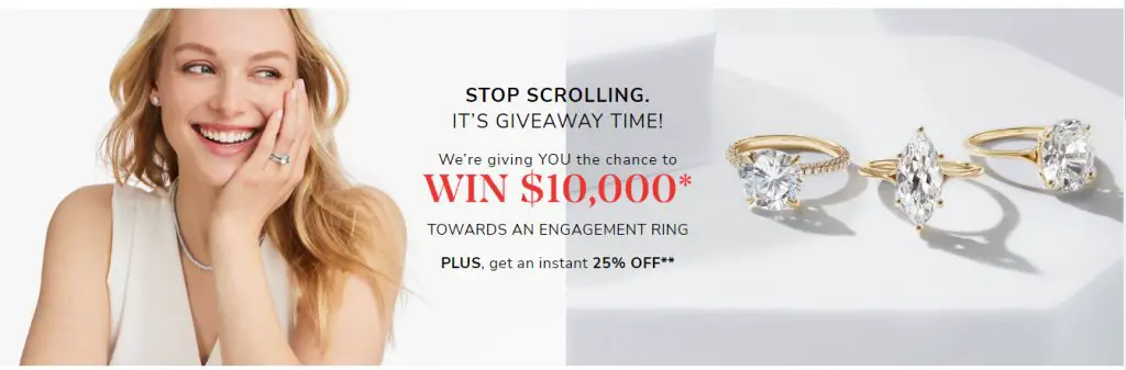 James Allen Stop Scrolling Sweepstakes - Enter To Win A $10,000 Engagement Ring