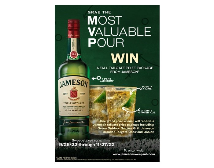 Jameson Irish Whiskey Giveaway - Win a Grill, a Cooler and an Outdoor Chair