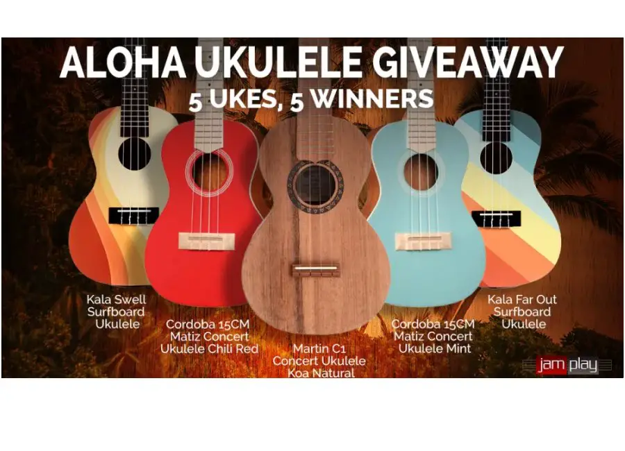 JamPlay Aloha Ukulele Giveaway - Win A Ukulele (5 Winners)