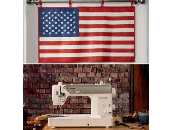 Janome “Handcrafted American Flag” Sweepstakes - Win a Handcrafted Vinyl American Flag + Sewing Machine
