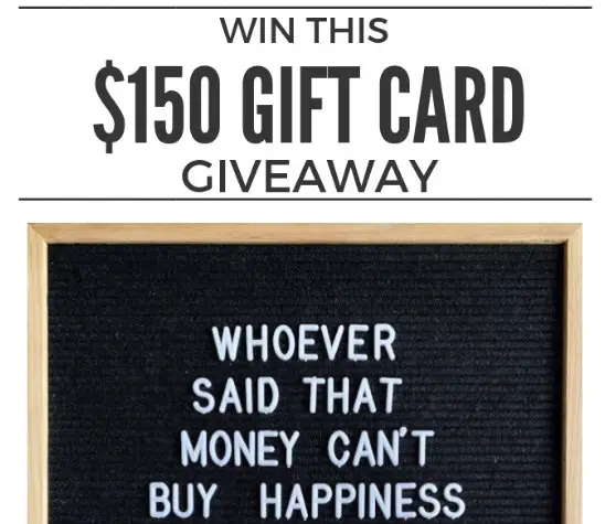 January $150 Gift Card Giveaway