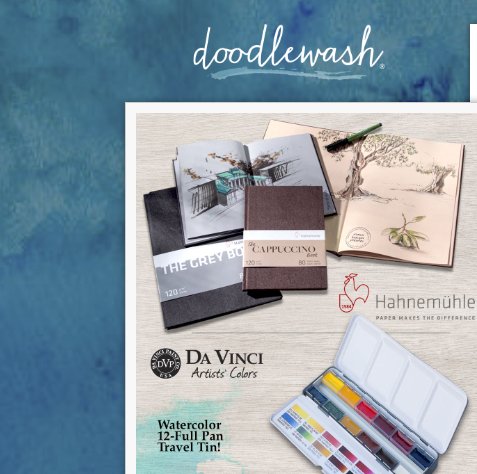 January Watercolor & Sketching Giveaway