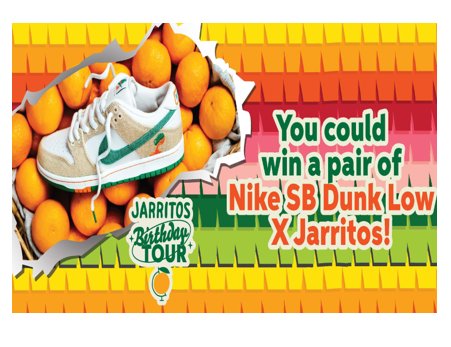 Jarritos Nike SB Dunk Low Sweepstakes - Win A  Pair Of NIKE Shoes