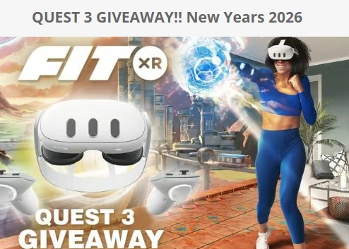 JayBratt VR QUEST 3 GIVEAWAY!! FitXR 2026 NEW YEARS Giveaway - Win a Meta Quest 3 VR headset