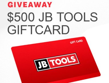 JB Tools $500 Gift Card Giveaway