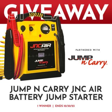 JB Tools Jump-N-Carry Giveaway - Win A Jump-N-Carry Portable Car Starter And Tire Inflator