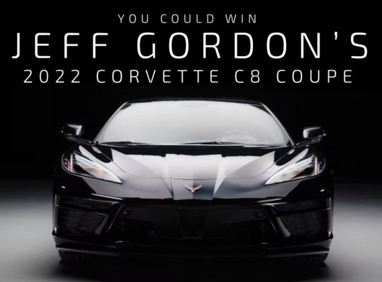 Jeff Gordon Children’s Foundation Corvette For A Cure Sweepstakes - Win A 2022 Chevrolet Corvette Stingray