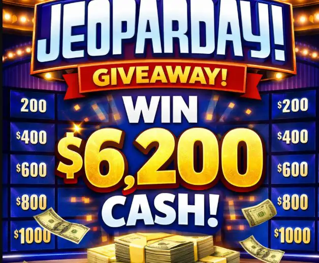 JeoparDAY! Giveaway - Win $6,200 Cash in the Jeopardy! Annual Birthday Celebration Sweepstakes