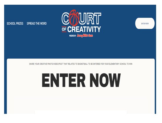 Jersey Mike's Subs Court Of Creativity Contest – Win $1,000 For Charity + A Visit To The Winning School By The Harlem Globetrotters