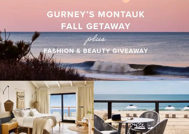 Joe's Jeans Sweepstakes - Win A 2-Night Stay At Gurney’s Montauk  + $5,000 Worth Of Beauty & Fashion Products