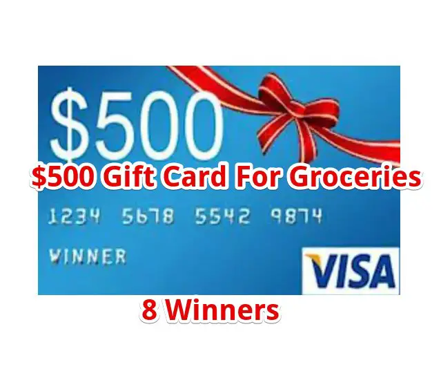 Joel Gott $500 Visa Gift Card Sweepstakes - $500 Visa Gift Card For Groceries, 8 Winners