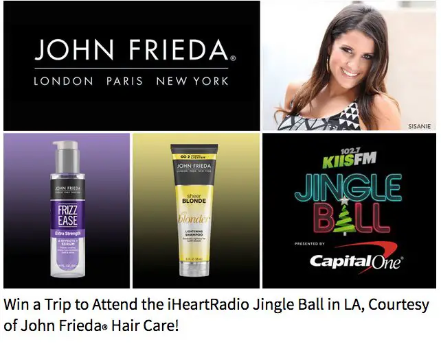 John Frieda Jongle Ball Flyaway Sweepstakes