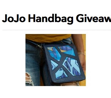 JoJo Handbag Sweepstakes