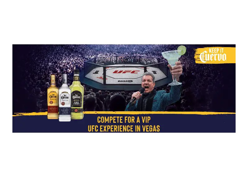 Jose Cuervo UFC Promotion - Win A Trip For Two To A UFC Fight & More