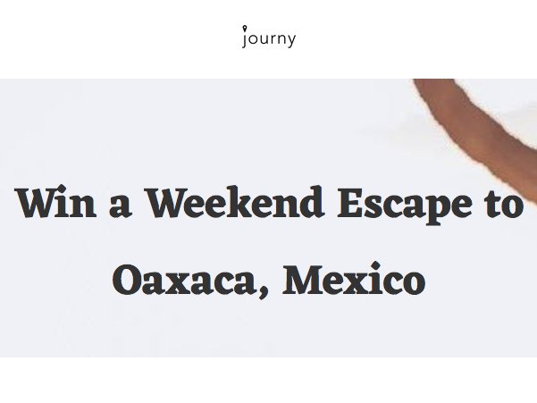 Journy x Cole Haan Escape to Oaxaca Sweepstakes