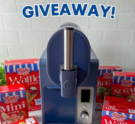 Joy Cone Co & GreenPan Instagram Giveaway - Win a 16-in-1 ice cream, gelato, and frozen drink maker & more