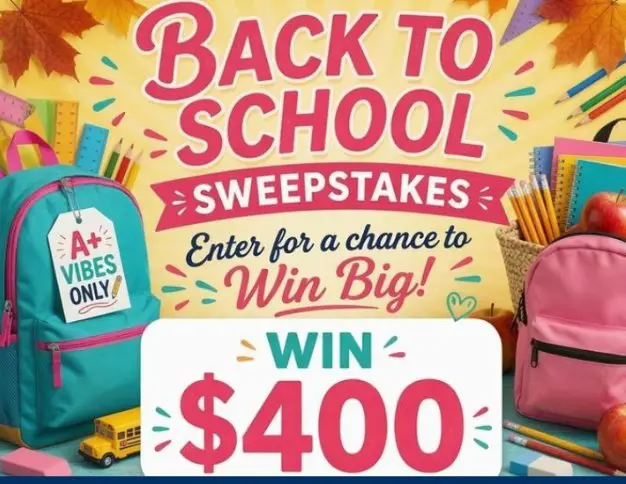 Just A Pinch Back-to-School Boost Sweepstakes - Win a $400 Gift Card