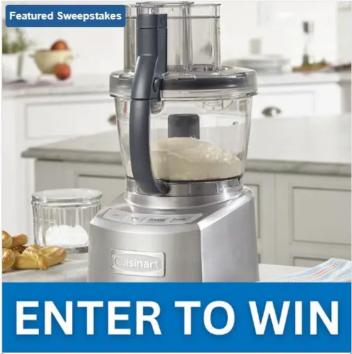 Just A Pinch Cuisinart Food Processor Sweepstakes – Win A Cuisinart Food Processor