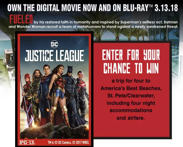 Justice League Sweepstakes