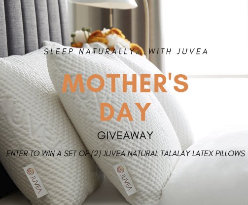 Juvea Pillow Mother's Day Giveaway