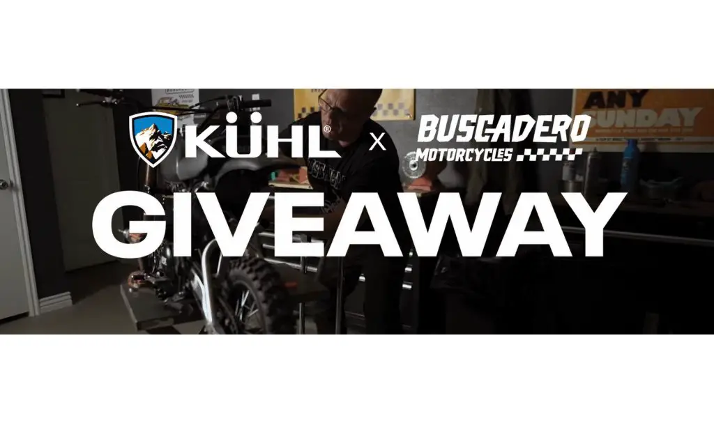KÜHL Clothing X Buscadero Motorcycles Giveaway - Win A Brand New Motorcycle + $250 KÜHL Gift Card