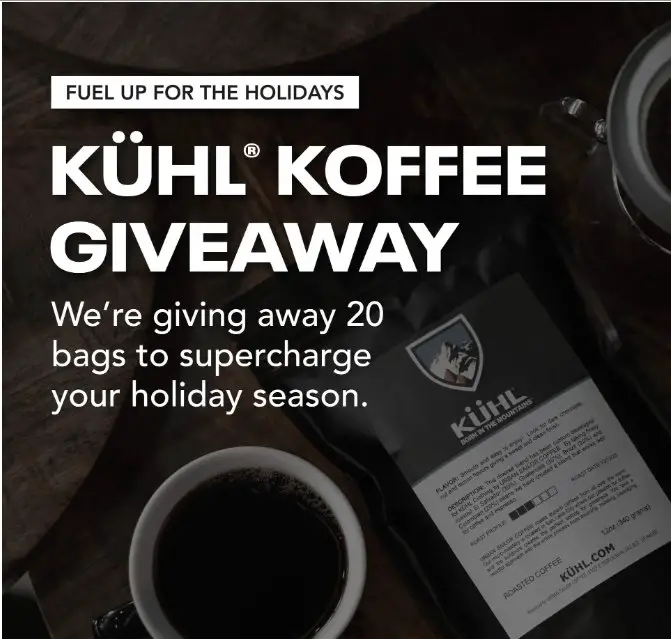 KÜHL x Urban Sailor Coffee Sweepstakes - Win 1 Of 20 Exclusive Bags Of KÜHL KOFFEE (20 Winners)