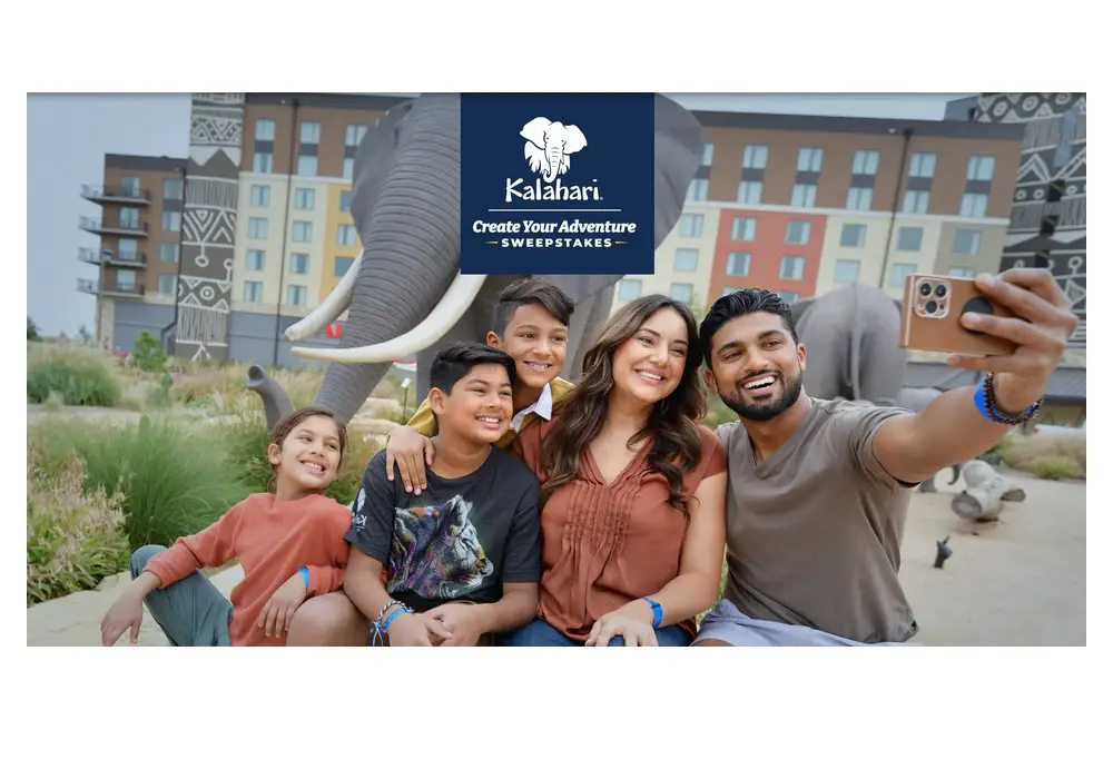 Kalahari Create Your Adventure Sweepstakes - Win A Getaway For Four In Any Kalahari Resorts Location