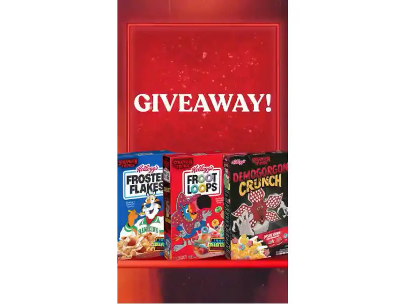 Kellogg's Cereal In The Upside Down Giveaway - Win Special Edition Cereal Boxes (11 Winners)