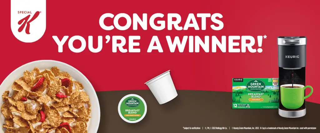 Kellogg's Keurig Brewer Giveaway - Win A Keurig K-Mini Plus Brewer {4,656 Winners}