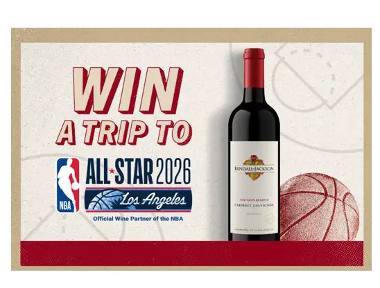 Kendall Jackson NBA All Star Sweepstakes - Win a trip for 2 to the 2026 NBA All-Star game in Los Angeles