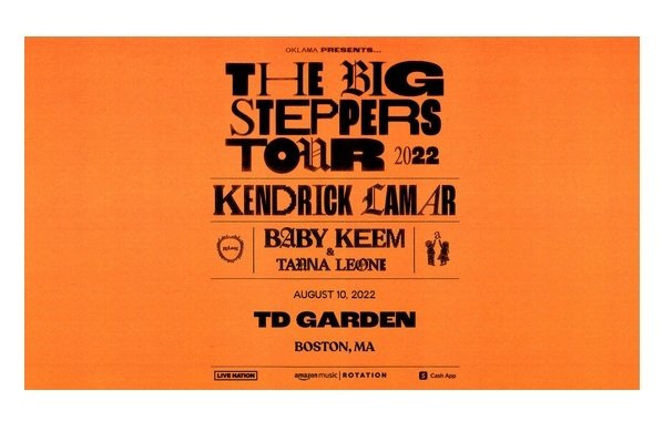Kendrick Lamar at TD Garden Sweepstakes - Win Two Concert Tickets