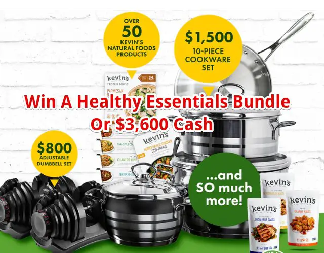 Kevin’s Natural Foods 2025 New Year Sweepstakes - Win A Healthy Essentials Bundle Or $3,600 Cash