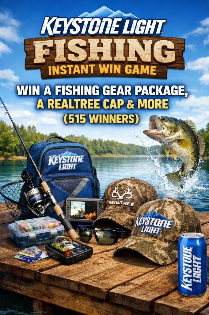 Keystone Light Fishing Instant Win Game – Win A Fishing Gear Package, A Realtree Cap & More (515 Winners)