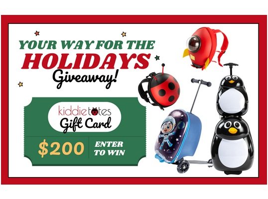 Kiddietotes Your Way for the Holidays Giveaway - Win a $200 Gift Card