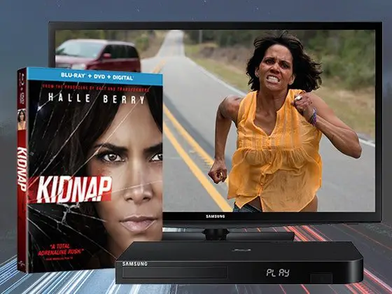 KIDNAP Bluray Combo Pack, LED TV & Bluray Player Sweepstakes
