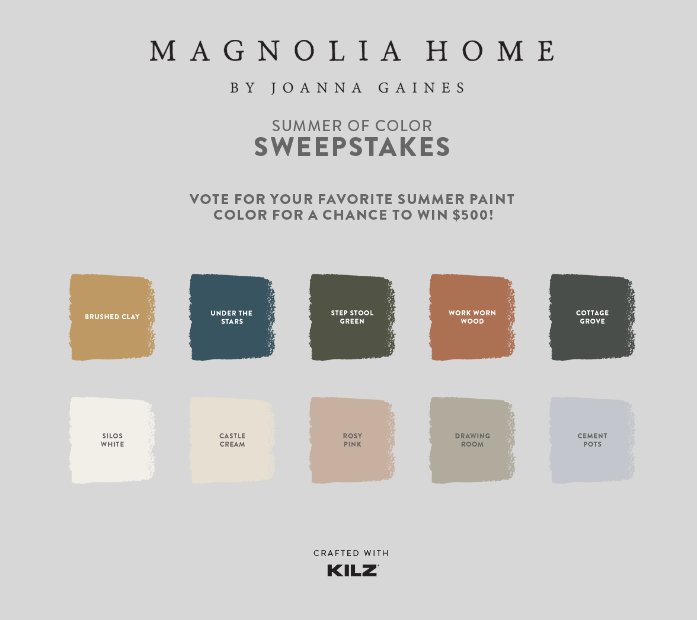 KILZ Summer of Color Sweepstakes - Win A $500 Visa Gift Card