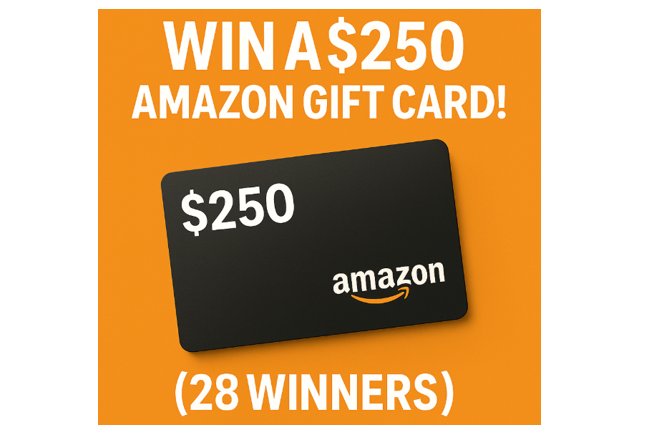 Kim’s Cash Grab Giveaway - Win a $250 Amazon Gift Card! (28 Winners)