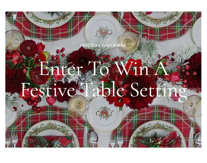 Kim Seybert Christmas Giveaway - Win A Christmas Themed Table Setting For 8