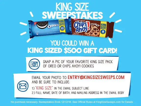 King Size Photo Sweepstakes