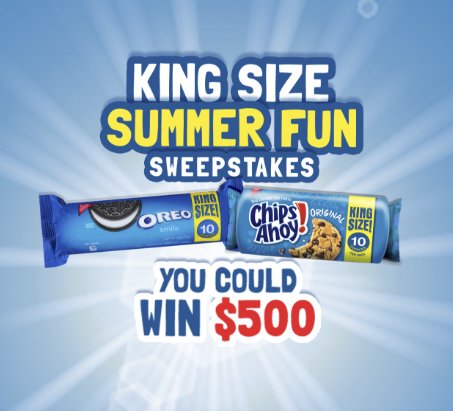 King Size Summer Fun Sweepstakes