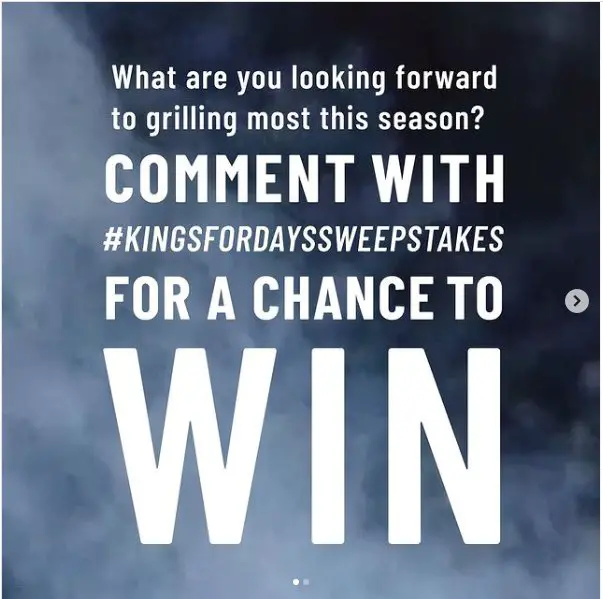 Kingsford Grilling Instagram Sweepstakes -  Win A Pellet Smoker Barbeque Grill