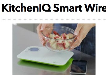 KitchenIQ Smart Wireless Nutrition Scale Giveaway