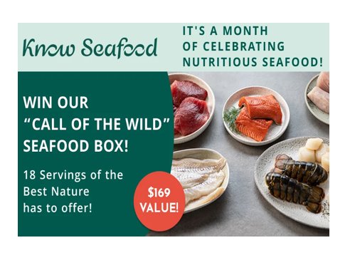 KnowSeafood National Seafood Month Giveaway - Win A Seafood Box + Chest Freezer