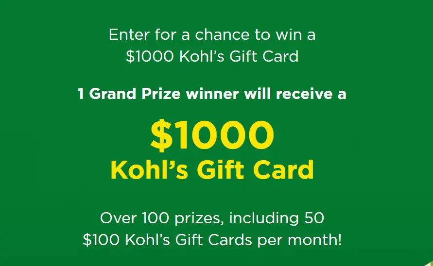 Kohl's WIN-ter Wonderland Sweepstakes - $1000, $500, $250 & $100 Kohl's Gift Cards To Be Won