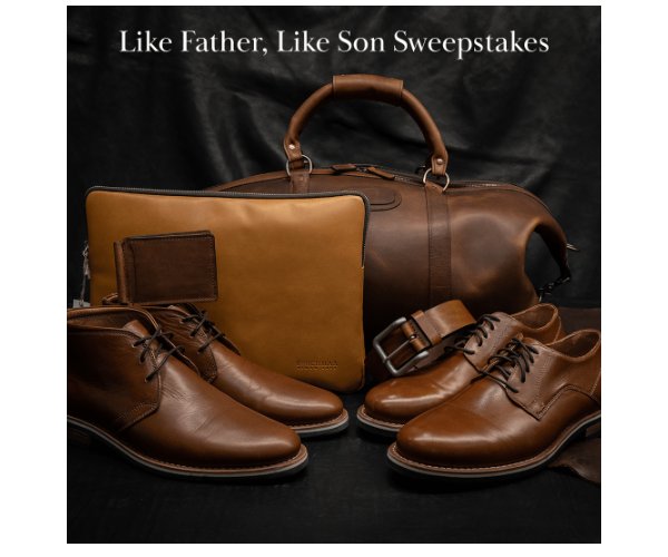 Korchmar X HELM Boots Like Father Like Son Sweepstakes - Win A  $600 Gift Card & More (3 Winners)