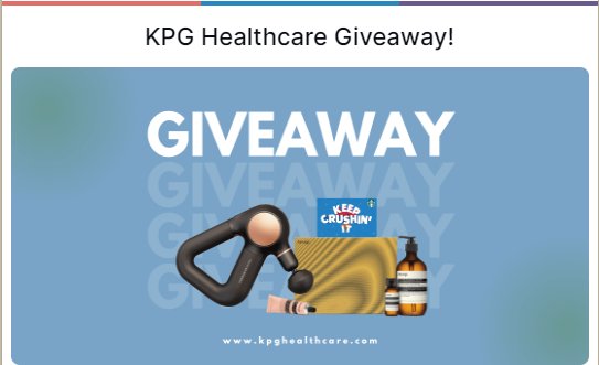 KPG Healthcare Giveaway – Theragun Sense, $100 Starbucks Gift Card & More Up For Grabs