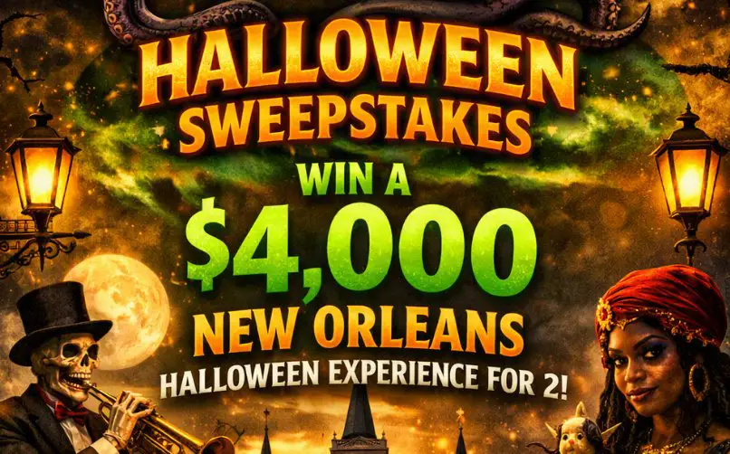 Kraken Halloween Sweepstakes – Win a $4,000 New Orleans Halloween Experience for 2